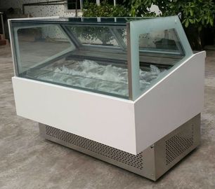 商業冷蔵庫の冷凍庫Aspera Compreの45度のアイス クリームの食器棚