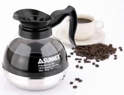 Sunnexの鋼鉄最下のコーヒー デカンターのガラスやかんのステンレス鋼の調理器具