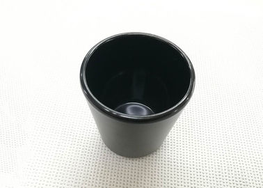 黒い色のティー カップの模造磁器のディナー・ウェアはDia7.6cm H9.2cmの重量168gを置きます