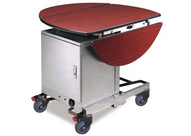 折りたたみ木製のテーブル/ステンレス鋼の電気熱い食糧ウォーマーが付いているデラックスな食堂サービス装置