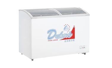 DUKERSはガラス ドアのショーケースの商業冷蔵庫の冷凍庫220V 50Hzを曲げました