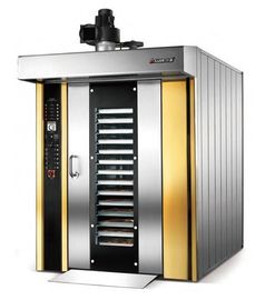 Electric Baking Ovens 32 Trays Commercial Diesel Gas Convection Rotating Oven Hot Air Rotary Rack Pizza Baking Oven