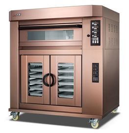 パン/独立した均等に温度調整のLuxulyのパン屋オーブン機械のための3つのデッキの電気ベーキング オーブン