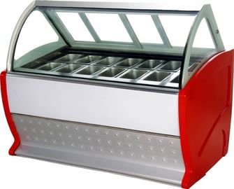 省エネのアイス クリーム商業冷却装置フリーザーのショーケース