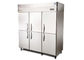 空気は-18°Cのフリーザー範囲の商業冷蔵庫の冷凍庫2/4/6の固体ドアに-15を真っ直ぐに冷却しました