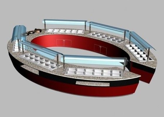 商用 ブッフェ オーバル&丸形の組み合わせ レストラン ブッフェ テーブル