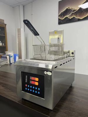 多機能ステンレス鋼深揚げ器 オートマティック リフティング オイル フライリング マシン 鶏肉切片のポット フランスフライズ ポテト魚