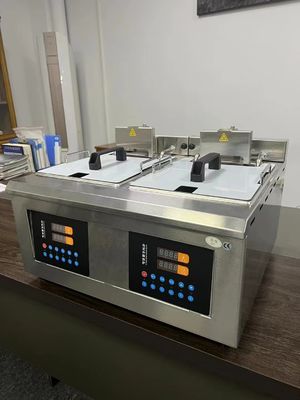 多機能ステンレス鋼深揚げ器 オートマティック リフティング オイル フライリング マシン 鶏肉切片のポット フランスフライズ ポテト魚